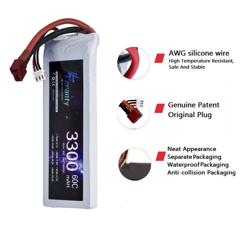 2S 7.4V LiPo Battery 3300mAh 6 - огляд і ціна Rc Helicopter Battery