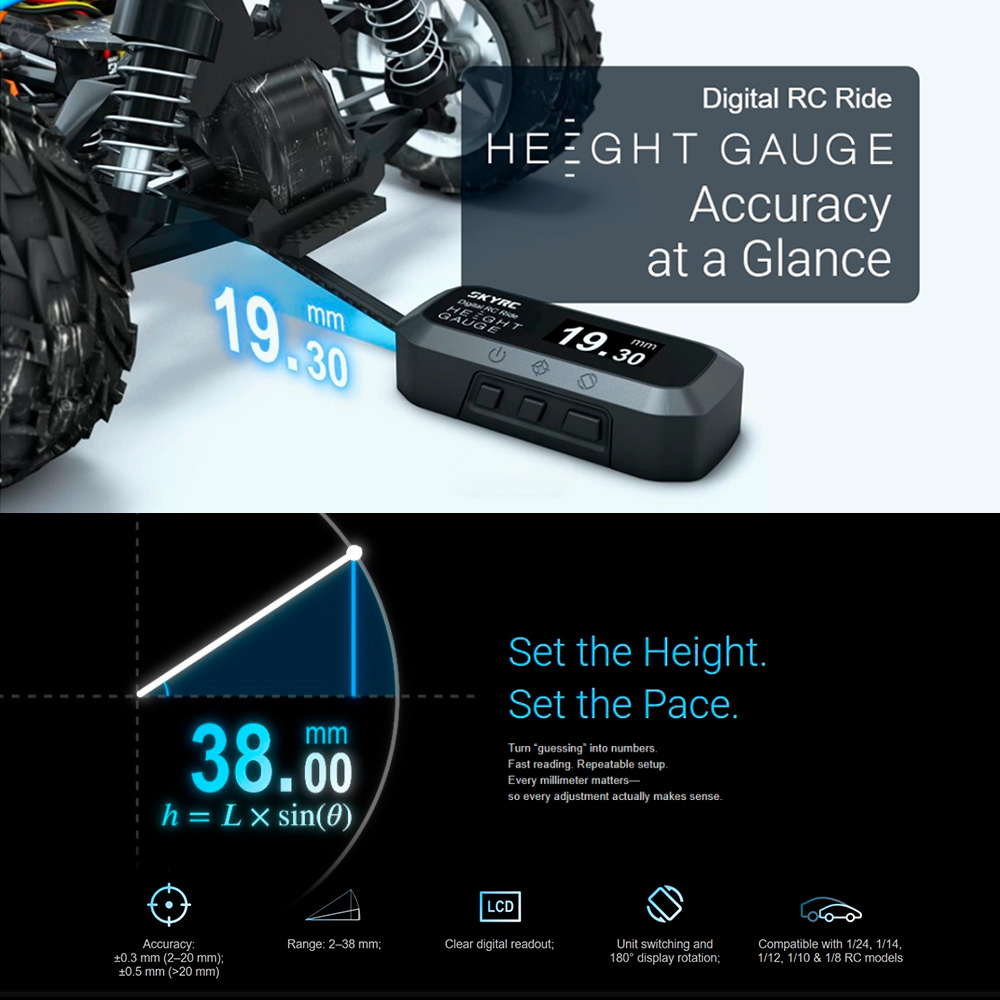 SkyRC RC Ride Height Gauge Dig - огляд і ціна Rc Helicopter Bag